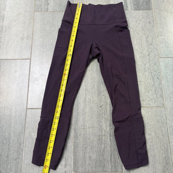 Athleta Salutation Stash Pocket II Cinch 7/8 Leggings Tights Purple Size Small - Picture 7 of 13
